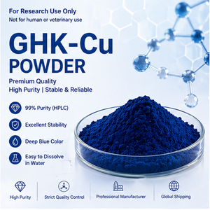 99% Purity GHK-Cu <b>Copper</b> Peptide Regrowth Skincare Blue <b>Copper</b> Peptides <b>Powder</b> Tripeptide-1 Cosmetic Raw Water-Dissolvent Jiueco - Product Image 4