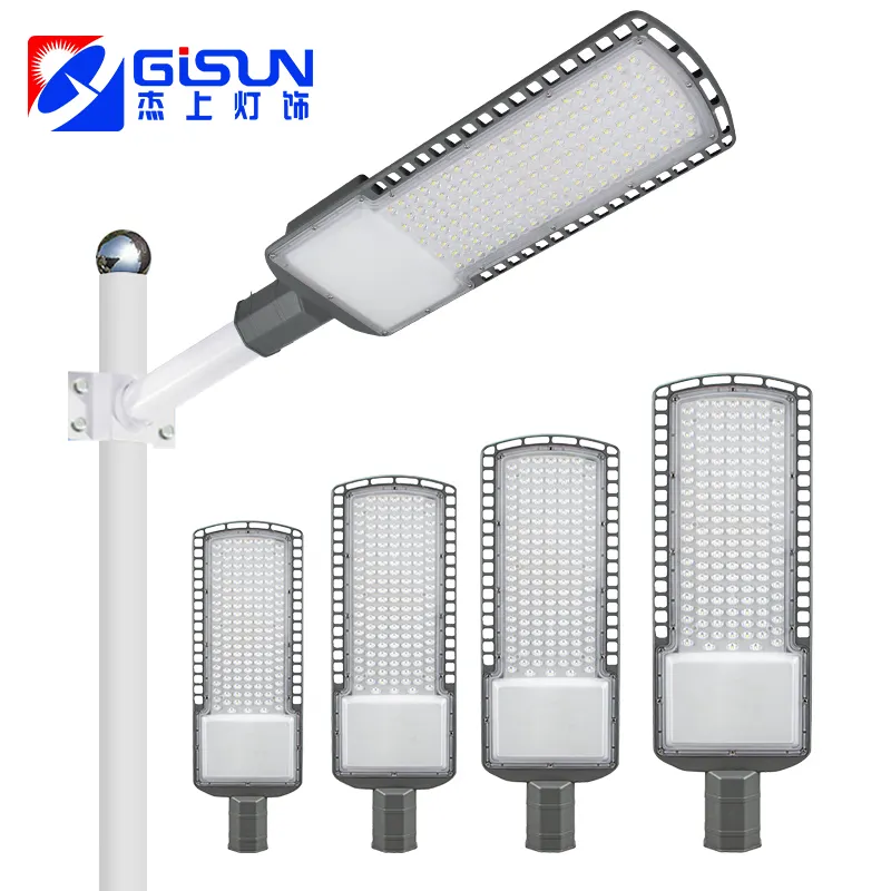 GISUN Factory Direct High Performance Super Bright Photocell Sensor Lamp 30W 50W 100W 150W 200W Street Light Led