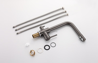 Grey Gun Kitchen PVD Purificateur d'eau potable avec filtre Systèmes de filtration d'eau Éviers Robinets de pulvérisation à tirette pour robinets de maison
