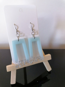 Elegant Handmade Resin Drop <b>Earrings</b> with Dried Flowers, Sparkle & Feminine <b>Vintage</b> Details - Product Image 6