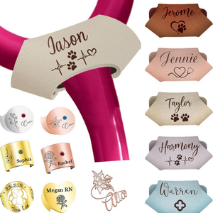 Stetoskop personalisasi nama <span class=keywords><strong>Tag</strong></span> pesona Portable PU kulit Custom LOGO stetoskop ID <span class=keywords><strong>Tag</strong></span> - Product Image 3