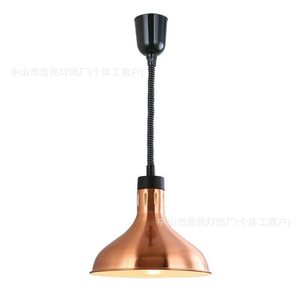 Lampada isolante per alimenti estensibile, lampada riscaldante a sospensione per ristoranti, mense, fast food, 275 watt - Product Image 5