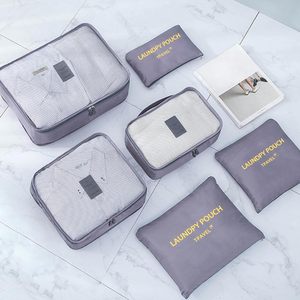 <span class=keywords><strong>Set</strong></span> di 6 Cubi Organizzatori da Viaggio con Chiusura a Cerniera, Riutilizzabili e Leggeri, <span class=keywords><strong>per</strong></span> Valigie e Borse da Viaggio - Product Image 3