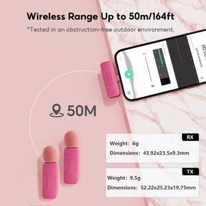 <span class=keywords><strong>Boya</strong></span> ไมโครโฟนไร้สายแบบหนีบหนีบหนีบไมโครโฟนไร้สายขนาดกะทัดรัดแบบ BY-V-P สำหรับสมาร์ทโฟน - Product Image 4