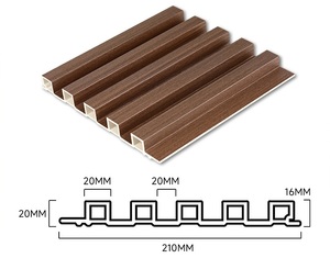Hiện đại <span class=keywords><strong>WPC</strong></span> Panel tường với 3D hiệu ứng gỗ chống cháy không thấm nước dễ dàng cài đặt bệnh viện khách sạn sử dụng sẵn sàng thực hiện vật liệu xây dựng - Product Image 3