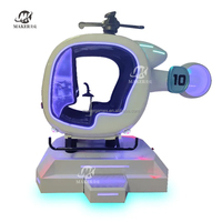 Machine de jeu de réalité virtuelle de simulation d'hélicoptère de jeu d'expérience de vol réel de MAKER