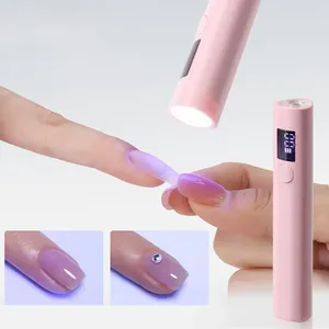 LULAA โคมไฟเล็บ LED UV แบบพกพาขนาดเล็กแบบสองด้าน แบตเตอรี่แบบชาร์จได้ เครื่องมือดันเล็บสำหรับเจลทุกชนิด อบแห้งยาทาเล็บ ทำเล็บ - Product Image 1