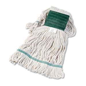"Super Loop Wet <b>Mop</b> <b>Head</b> for Flat Floor 5 In. White Medium 12/Carton-Boardwalk BWK502WHCT" - Product Image 3