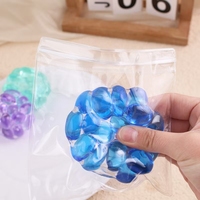 2025 nouveau cristal pierres précieuses perle Squeeze Ball bruyant Squishy soulagement du Stress jouet pour enfants pour garçons et filles