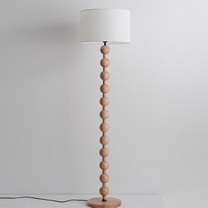 โคมไฟตั้งพื้นไม้ดีไซน์สไตล์จีนย้อนยุคแบบเซน วัสดุไม้เนื้อแข็ง สำหรับห้องนั่งเล่น ห้องนอน โรงแรม สไตล์วบิซาบิ - Product Image 4