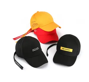 Outdoor sports couple long strap duck tongue hat male student street fashion brand female bend along hip-hop baseball cap