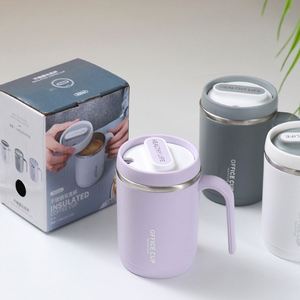 304 Stainless Steel Vacuum Insulated Cylindrical <b>Mug</b> with Lid and Straw for Student Office Use Festival Gift - Product Image 4