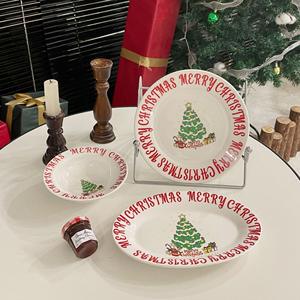 Vaisselle de Noël, assiettes en céramique, prix bas, bonne qualité, vaisselle de cuisine, assiette à dîner - Product Image 5