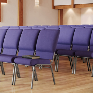 Chaises de théâtre empilables en tissu à <span class=keywords><strong>prix</strong></span> avantageux, idéales pour banquets de mariage, salles à manger et églises - Vente en gros - Product Image 6