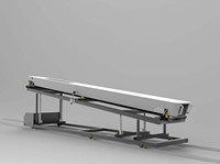 Véhicule de transfert pour robot de nettoyage solaire, chariot navette sur rail en alliage d'aluminium pour centrale photovoltaïque avec pont de raccordement et espace de stationnement