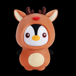 Venta al por Mayor de Pelotas de TPR de 3 Pulgadas con Diseño Navideño de Santa, Muñeco de Nieve, Pingüino y Reno, Juguetes Sensoriales para Niños - Product Image 1