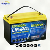 Batterie LiFePO4 12,8V 300AH Grade A Haute Performance Rechargeable 6K Cycle Profond RV CAN Bus Prise Anderson CE RoHS IP67 OEM ODM