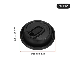 Couvercle de tasse à café en plastique PP universel jetable personnalisé avec bouchon anti-fuite et ouverture facile - Product Image 2