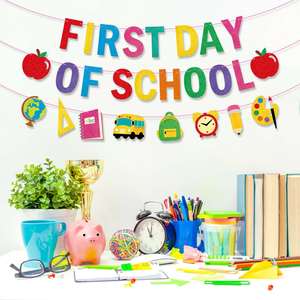 <b>Welcome</b> Bus <b>Banner</b> <b>Back</b> to School Party Decor New Student Garland Classroom Teacher Supplies - Product Image 4