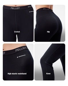 Pelliot Leggings de sports de plein air pour femmes 200g 100% laine <span class=keywords><strong>mérinos</strong></span> séchage rapide antibactérien pantalon respirant Leggings - Product Image 6