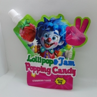 Permen Lollipop Jam Popping Candy 3 in 1 30g, Permen Lollipop Buah Klasik, Permen Lollipop Celup Rasa Asam dan Jam