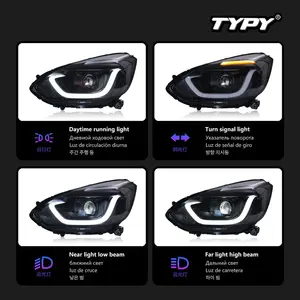 Luces de Circulación Diurna LED de Plástico de Alta Gama TYPY, Señales de Giro Secuenciales, Clasificación IP68 para Ensamblaje de Faros Delanteros GR9 - Product Image 4