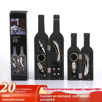 Ensemble d'ouvre-bouteille d'accessoires de vin en acier inoxydable respectueux de l'environnement transfrontalier tire-bouchon multifonctionnel verseur grande bouteille de vin