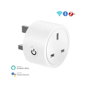 Wi-Fi/Zigbee3.0 Smart UK Plug Power Socket with Matter Supporting Voice Control Family Share Timing Setting Scene Connection