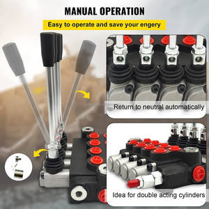 Hy-Waloil 11 Gpm 3600 Psi Ports SAE Vanne hydraulique Vanne de commande directionnelle à double effet à <span class=keywords><strong>4</strong></span> bobines - Product Image 4
