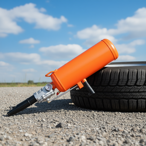 Inflador de Neumáticos Portátil de 8L y 120 PSI, Inflador Manual de Cilindro Único para Camiones, Tractores, Cuatrimotos y Automóviles - Product Image 2