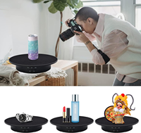 Support de plateau tournant motorisé 20CM avec télécommande 360° °   Plateforme rotative pour la présentation et la photographie de produits, bijoux, miniatures