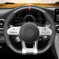 Volant de voiture en Fiber de carbone véritable pour Benz GLC classe C W205 X253 2015-2019 accessoires de décoration intérieure de voiture