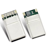Connecteur USB femelle Type C 3.0 en acier inoxydable pour port de charge mobile et applications PCB