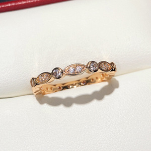 Bague Hip Hop tendance en CZ pour enfants, bijou religieux avec pierre précieuse et technologie d'incrustation à griffes, en laiton plaqué - Product Image 2