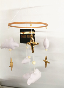 Personalised Islam <strong>Musical</strong> Bed Felt Cube Babymobile Kaaba Moon and Star Quran <strong>Cot</strong> <strong>Mobile</strong>, Baby Mekkah <strong>Mobile</strong> - Product Image 3