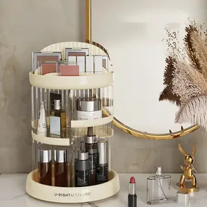 Clear Acrylic Rotating Storage Rack For Cosmetics