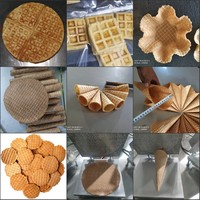 Cône de sucre roulé automatique Offre Spéciale faisant la machine Machine de fabrication de cône de gaufre