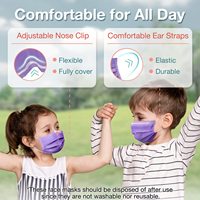 Masque facial jetable pour enfants, motif dessin animé, protection médicale chirurgicale 3 plis, OEM personnalisé, EN14683 Type IIR, taux de filtration 98%