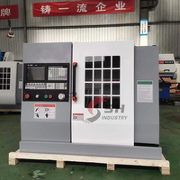 Promo Panas ShengHuan Mesin Bubut CNC Fanuc Presisi Tinggi 0.005mm CK230 Tugas Berat Spindel Tunggal Mesin Bubut CNC 2-Axis Kecil Datar 4