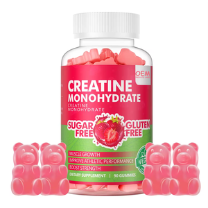 Gomitas de Creatina Monohidrato, Píldoras para el Crecimiento Muscular, Suplemento Energético en Gomitas, Suplemento Pre-Entrenamiento para el Crecimiento Muscular - Product Image 1