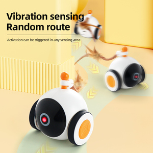 Modern Eco-Friendly Automatic Magic <strong>Wheel</strong> Teasing Toy Dogs Smart Kitten <strong>Racing</strong> Car Small Plastic Electric Space Product - Product Image 4