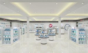 Kệ Y Tế Bằng Gỗ Tùy Chỉnh Kệ Trưng Bày Nội Thất Cửa Hàng Đồ Nội Thất Bệnh Viện Thiết Kế Quầy Trưng Bày Hiệu Thuốc - Product Image 3