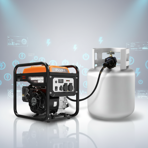 เครื่องกำเนิดไฟฟ้าแบบพกพา 4 จังหวะ ดิจิตอล คู่ 220v 230V1110V กำลังไฟ 5KW3.5KW4KW ใช้เชื้อเพลิงเบนซิน 180F 110V ขายส่ง - Product Image 1