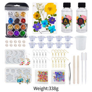 DM908DIYシリコンモールドメイキングキットドライフラワーセットジュエリーパッケージボックス樹脂モールドシリコンキットバンドル初心者向け - Product Image 2