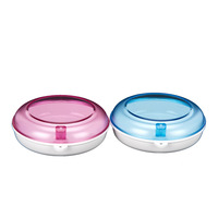 Nouveau boîtier de retenue rond mignon boîte de prothèse dentaire orthodontique mince pour aligneur