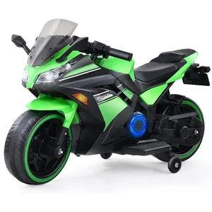 Factory Wholesale Children Electric Toy 12V motorcycle With Music And Light hand race Kids Electric Motorbike For Kid