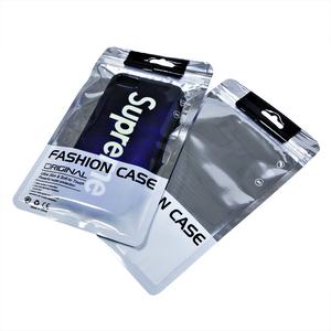 Transparente Cell Mobile Phone Pouch Case Embalagem Custom Print <span class=keywords><strong>Uv</strong></span> Folha De Alumínio Mylar Plástico Flexível Back selado Saco De Embalagem - Product Image 1