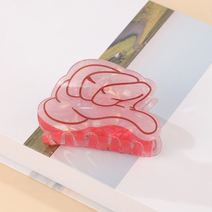 Pince à cheveux créative en forme de <span class=keywords><strong>pouce</strong></span> pour coiffures mi-hautes, pince à cheveux polyvalente en forme de requin - Product Image 4