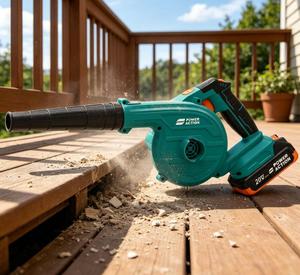 Souffleur à feuilles sans fil portable CB20 20V 3-en-1, <span class=keywords><strong>aspirateur</strong></span> léger avec poignée ergonomique, balayeuse à air, <span class=keywords><strong>aspirateur</strong></span> pour la maison et le jardin - Product Image 4