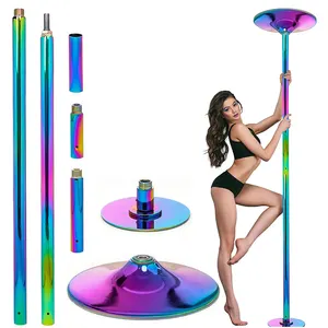 Spinning Dancing Pole OEM Customizable 45mm Strip Tube Pole Dancing Pole Adjustable 45mm Spinning Dance Pole For Home Fitness Exercise Club Party